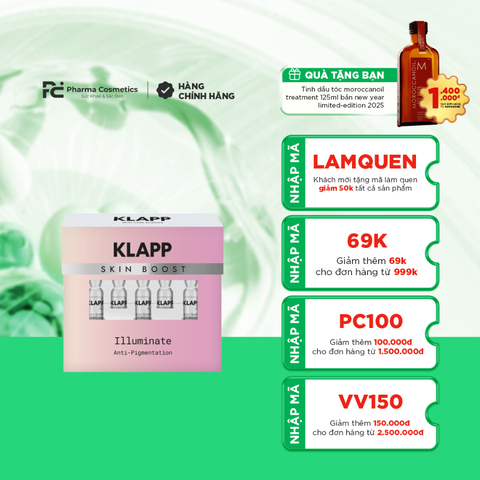 KLAPP SKIN BOOST – ANTI – PIGMENTATION / TINH CHẤT SÁNG DA, GIẢM SẮC TỐ