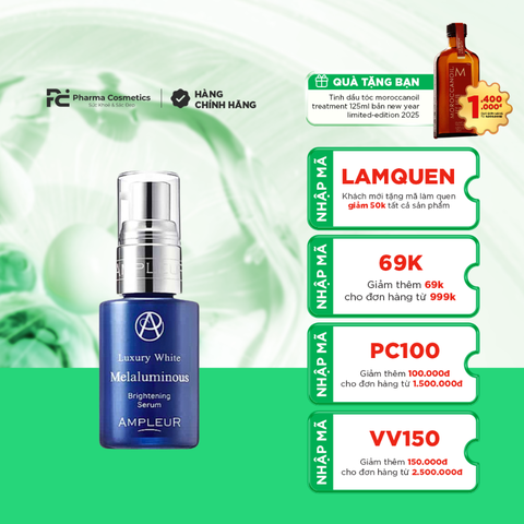AMPLEUR LUXURY WHITE MELALUMINOUS / TINH CHẤT LÀM TRẮNG, CHỐNG LÃO HÓA