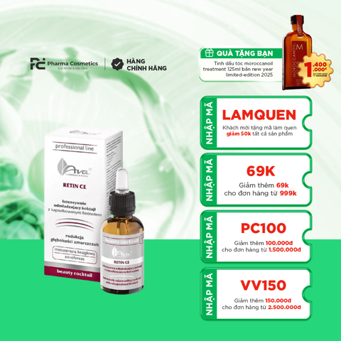 AVA LABORATORIUM RETIN – CE / SERUM TÁI TẠO, LÀM SÁNG VÀ CHỐNG OXY HÓA