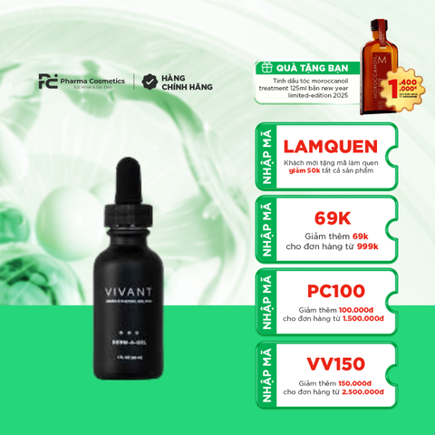 VIVANT DERM-A-GEL / SERUM GIẢM NẾP NHĂN, XÓA THÂM VÀ LÀM SÁNG ĐỀU MÀU DA