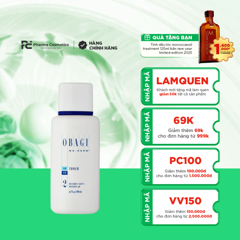 Obagi Nu-Derm 2 / Nước Hoa Hồng Cân Bằng pH Trên Da 
