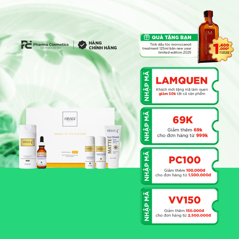 OBAGI-C FX SYSTEM - NORMAL TO DRY/ BỘ DƯỠNG TRẮNG DA CHỐNG LÃO HÓA CHO DA KHÔ