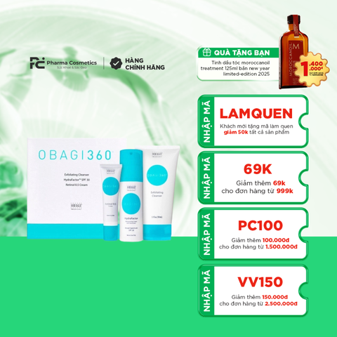 OBAGI360 SYSTEM/BỘ SẢN PHẨM CHỐNG LÃO HOÁ, GIẢM NẾP NHĂN