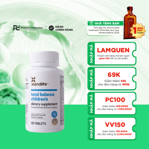 XTEND-LIFE TOTAL BALANCE CHILDREN’S / VIÊN UỐNG VITAMIN TỔNG HỢP CHO TRẺ EM
