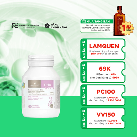 BIOISLAND DHA FOR PREGNANCY / BỔ SUNG DHA CHO MẸ BẦU 