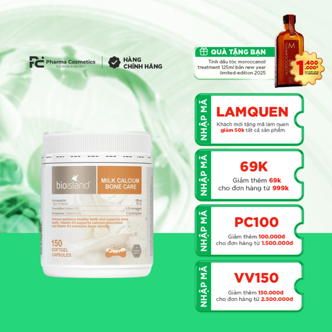 BIOISLAND MILK CALCIUM BONE CARE / BỔ SUNG CANXI CHO MẸ BẦU 