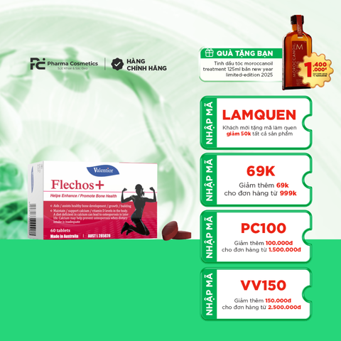 VALENTIOR FLECHOS + / VIÊN UỐNG BỔ SUNG CANXI HÀM LƯỢNG CAO