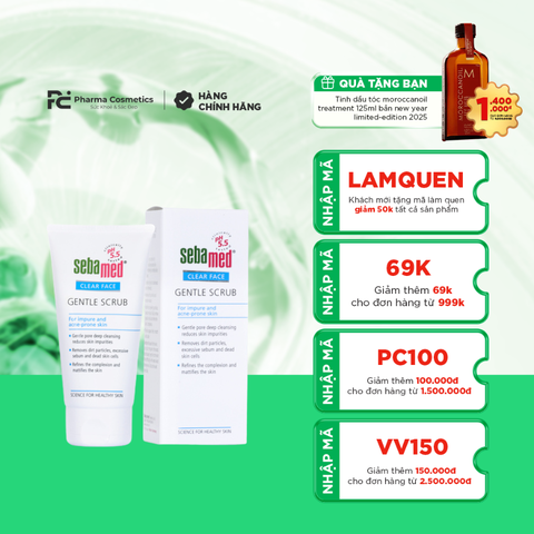 SEBAMED CLEAR FACE GENTLE SCRUB / KEM LÀM SẠCH TẾ BÀO DA 