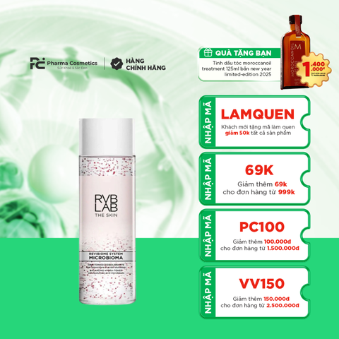 RVB LAB TONER BALANCING HYDRA / NƯỚC CÂN BẰNG DA VÀ CUNG CẤP LỢI KHUẨN, PHỤC HỒI ĐỘ ẨM 