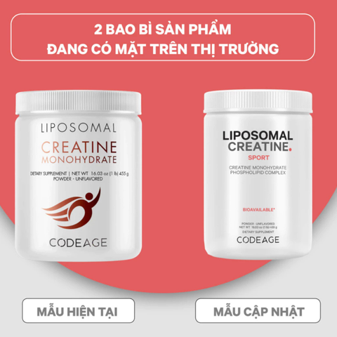 CODEAGE LIPOSOMAL CREATINE MONOHYDRATE / BỘT UỐNG HỖ TRỢ TĂNG CƠ BẮP