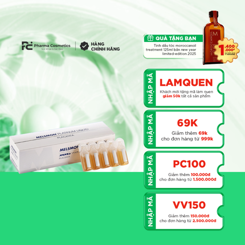 MELSMON PLATINUM LIQUID PLACENTA / NƯỚC UỐNG NHAU THAI NGỰA GIÚP LÀN DA TRẮNG SÁNG MỊN MÀNG