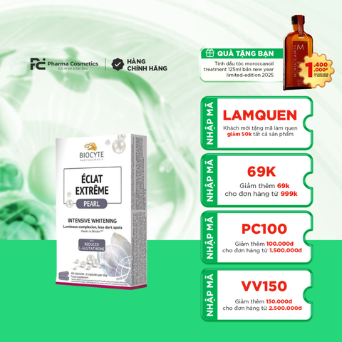 ECLAT EXTREME PEARL / VIÊN UỐNG TRẮNG DA, GIẢM NÁM