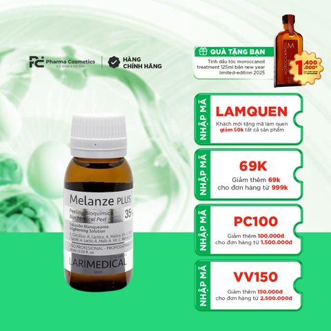 MELANZE PLUS 35% / PEEL PHÂN GIẢI SẮC TỐ, SẠM NÁM, TRẮNG SÁNG VỚI RETINOL C 