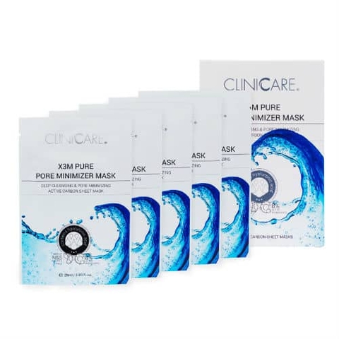 CLINICCARE X3M PURE PORE MINIMIZER O2 MASK / MẶT NẠ THU NHỎ LỖ CHÂN LÔNG