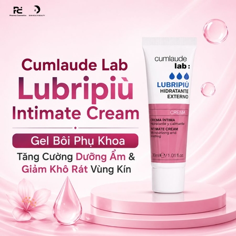 Cumlaude Lab Lubripiù Intimate Cream: Gel Bôi Phụ Khoa Tăng Cường Dưỡng Ẩm & Giảm Khô Rát Vùng Kín