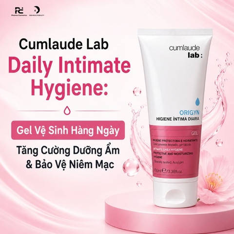 Cumlaude Lab Daily Intimate Hygiene: Gel Vệ Sinh Hàng Ngày Tăng Cường Dưỡng Ẩm & Bảo Vệ Niêm Mạc