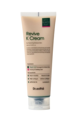 DR.ESTHE REVIVE K CREAM: Kem Vitamin K Phục Hồi - Đánh Tan Bầm Tím, Giảm Sưng Tức Thì