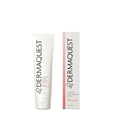 DERMAQUEST SHEERZINC BROAD SPECTRUM SPF 30: Kem Chống Nắng Khoáng Chất – Bảo Vệ Phổ Rộng & Tái Tạo Làn Da