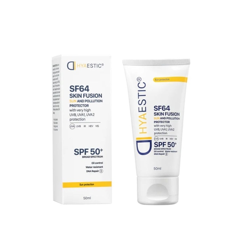 Hyaestic Skin Fusion SF64 Sun And Pollution Protector SPF50+ 10ML: Kem Chống Nắng Bảo Vệ Tối Đa & Phục Hồi DNA