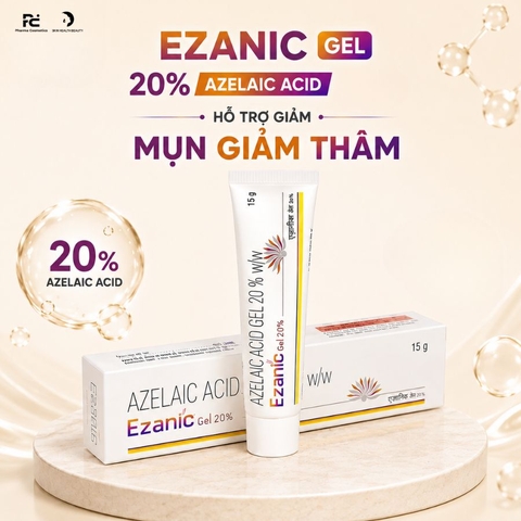 EZANIC GEL 20% AZELAIC ACID 15g / GEL TRỊ MỤN GIẢM THÂM