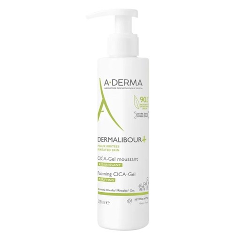 A-DERMA DERMALIBOUR+ FOAMING CICA-GEL / GEL LÀM SẠCH, LÀM DỊU DA KÍCH ỨNG