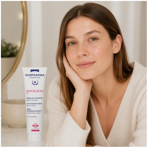 Isispharma Metroruboril A.Z (30ml) – Kem Giảm Đỏ, Kháng Viêm Vùng Da Rosacea Và Mụn Trứng Cá