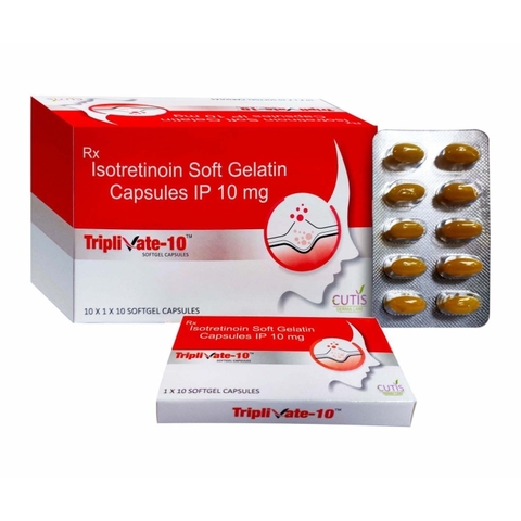 Triplivate 10 (Isotretinoin 10mg): Giải Pháp Đặc Trị Mụn Trứng Cá Nặng Và Mụn Dạng Bọc