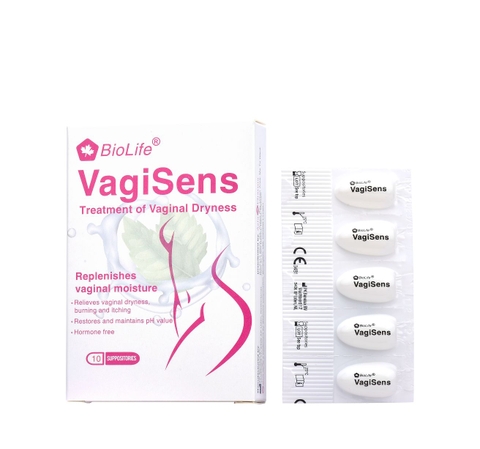 BIOLIFE VAGISENS / VIÊM CẤP ẨM, BÔI TRƠN, GIẢM TÌNH TRẠNG NGỨA, RÁT VÀ KHÔ ÂM ĐẠO