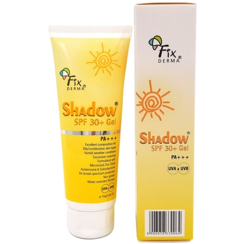 FIXDERMA SHADOW SPF30+ / GEL CHỐNG NẮNG DA MẶT