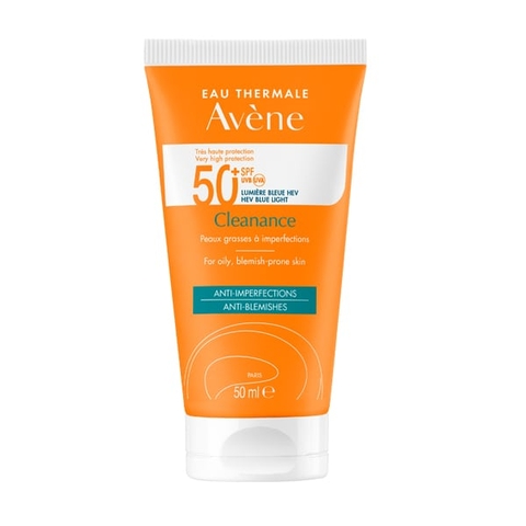 AVENE CLEANANCE SUNSCREEN VERY HIGH PROTECTION SPF50+ / KEM CHỐNG NẮNG QUANG PHỔ RỘNG CHO DA DẦU MỤN