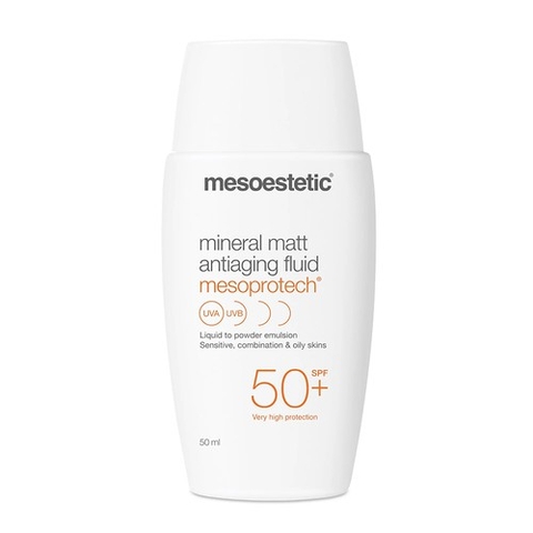 MESOESTETIC MINERAL MATT ANTIAGING FLUID 50+ / KEM CHỐNG NẮNG THẾ HỆ MỚI DÀNH CHO DA NHẠY CẢM, DA HỖN HỢP VÀ DA DẦU