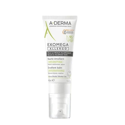 A-DERMA EXOMEGA ALLERGO EMOLLIENT BALM / KEM DƯỠNG ẨM VÔ TRÙNG, CHUYÊN BIỆT CHO DA CƠ ĐỊA VÀ DỊ ỨNG
