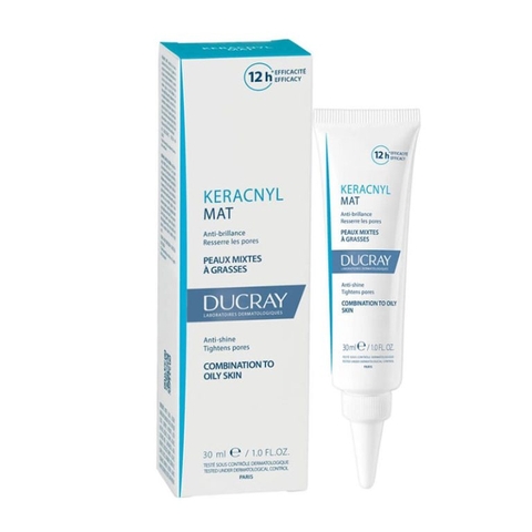 DUCRAY KERACNYL MAT / KEM LÀM GIẢM BÓNG NHỜN, SE KHÍT LỖ CHÂN LÔNG