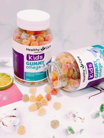 HEALTHY CARE KID GUMMY OMEGA-3 / KẸO GUMMY GIÚP BỔ SUNG DHA HỖ TRỢ PHÁT TRIỂN TRÍ NÃO