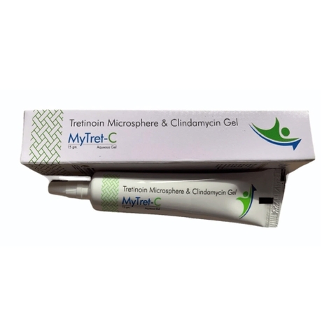 Mytret-C Aqueous Gel: Giải Pháp Điều Trị Mụn Kết Hợp Tretinoin & Clindamycin
