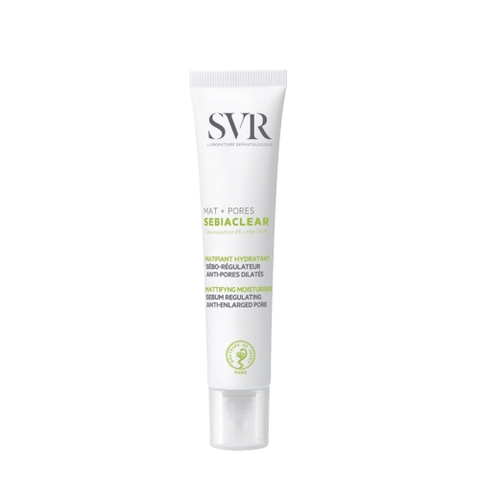 SVR Sebiaclear MAT+PORES: Kem Dưỡng Giảm Mụn, Se Khít Lỗ Chân Lông Và Kiềm Dầu 8H