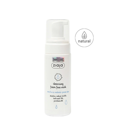 Ziaja Cleansing Foam Face Wash Sensitive & Redness-prone Skin – Sữa Rửa Mặt Dạng Bọt Cho Da Nhạy Cảm & Giãn Mao Mạch