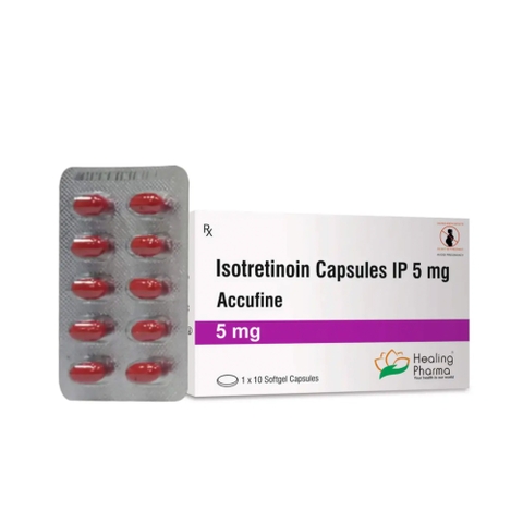 (Date 2028) Accufine 5mg – Viên Isotretinoin liều thấp điều trị mụn trứng cá nặng