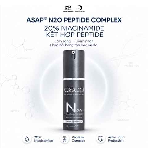 ASAP N20 PEPTIDE COMPLEX: Tinh Chất Phục Hồi, Giảm Nếp Nhăn & Tăng Cường Độ Đàn Hồi