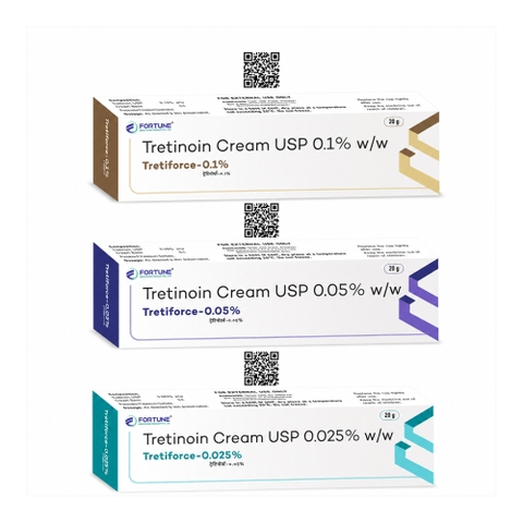 Tretiforce Cream (20g) – Kem Bôi Giảm Mụn, Tái Tạo Và Trẻ Hóa Làn Da (Nồng Độ 0.025% - 0.05% - 0.1%)