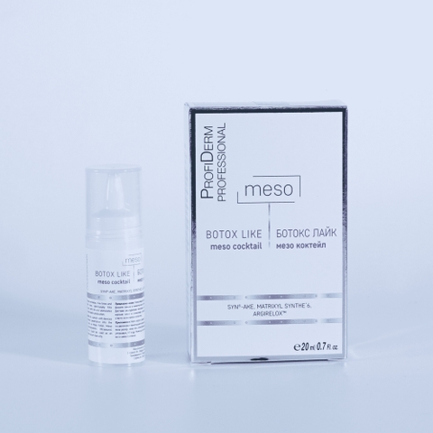 Profiderm Professional BOTOX LIKE Meso Cocktail: Botox Meso Không Kim Đặc Trị Nếp Nhăn & Trẻ Hóa Da Toàn Diện