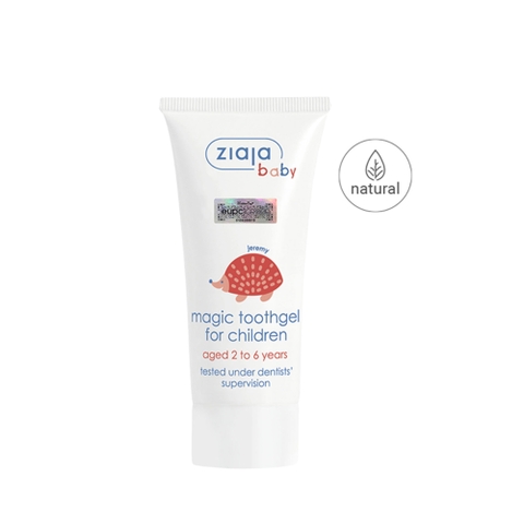 Ziaja Baby Magic Toothge For Children Aged 2 To 6 Years 50ml – Kem Đánh Răng Bảo Vệ Men Răng & Ngừa Sâu Răng Cho Bé Từ 2 Đến 6 Tuổi