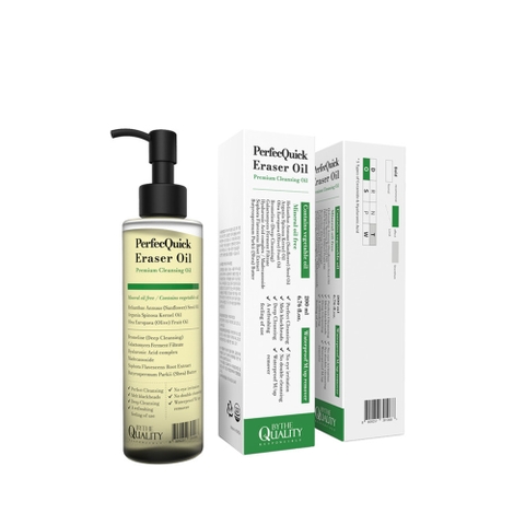 BYTHE QUALITY PERFECQUICK ERASER OIL PREMIUM CLEANSING OIL : Dầu Tẩy Trang Sạch Sâu, Dưỡng Ẩm & Kiểm Soát Mụn Đầu Đen