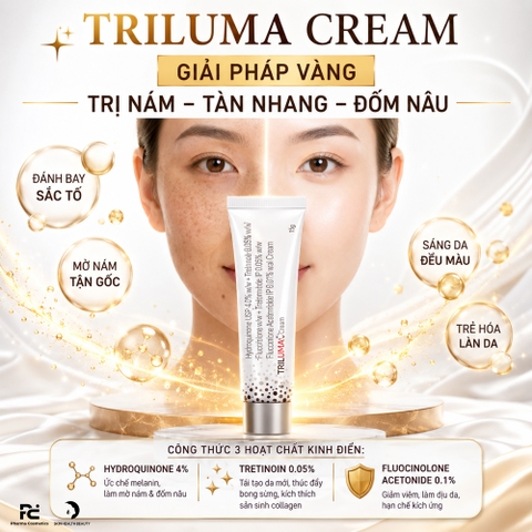 TRILUMA CREAM (ẤN ĐỘ): Giải Pháp Vàng Trị Nám, Tàn Nhang & Lão Hóa Chuyên Sâu