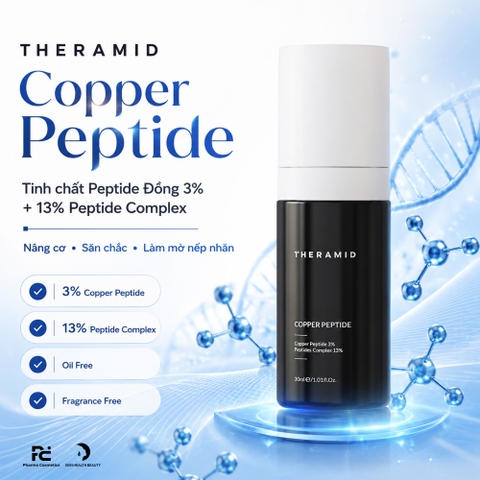 THERAMID Copper Peptide – Tinh Chất Peptides Đồng Chuyên Sâu, Nâng Cơ Săn Chắc Và Nuôi Dưỡng Làn Da Tươi Trẻ