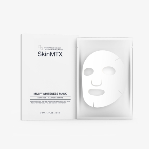 SKINMTX MILKY WHITENESS MASK: Mặt Nạ Sáng Da & Cấp Ẩm - Phục Hồi Làn Da Rạng Rỡ Tức Thì