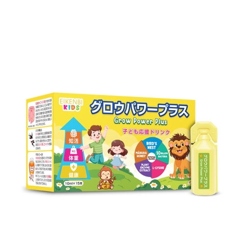 EIKENBI GROW POWER PLUS: Giải Pháp Toàn Diện Giúp Trẻ Ăn Ngon, Tiêu Hóa Khỏe & Tăng Cường Đề Kháng