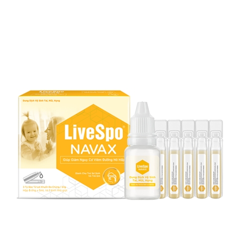 LiveSpo NAVAX Sơ Sinh – Bào Tử Lợi Khuẩn Bảo Vệ Tai Mũi Họng Toàn Diện Cho Bé