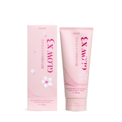 EIKENBI GLOW X3: Kem Dưỡng Body Nâng Tông Tức Thì, Dưỡng Trắng Chuyên Sâu Từ Nhật Bản