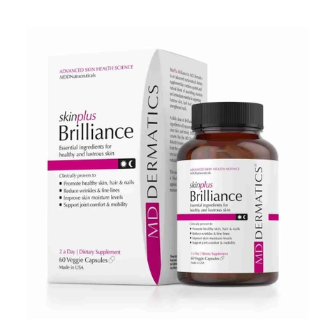 MD Dermatics Skinplus Brilliance: Giải Pháp Viên Uống Trắng Da & Trị Nám Chuyên Sâu Từ Bên Trong